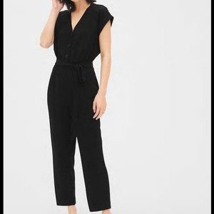 Gap Short Sleeve Button Front Jumpsuit, NWOT